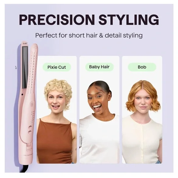 NEW Wavytalk Pencil Flat Iron, Cool Curl Pencil, Airflow Styler and Straightener - Picture 5 of 12